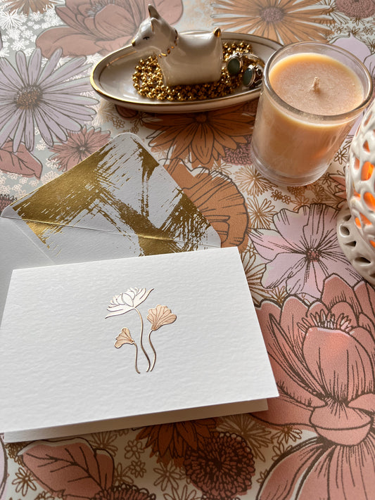 Lotus Bloom - Personalised Fold Card