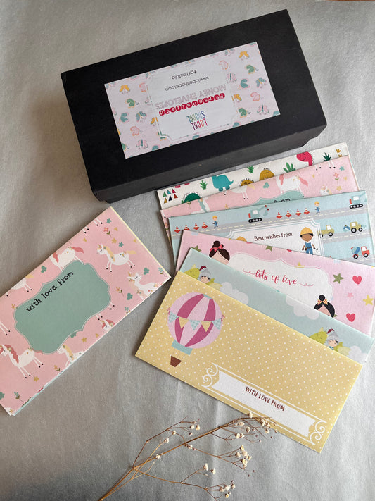 assorted money envelopes for kids set