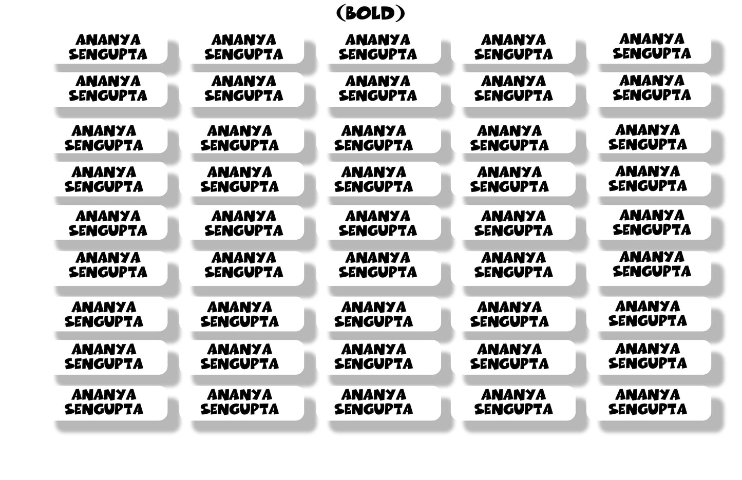 Iron On Labels