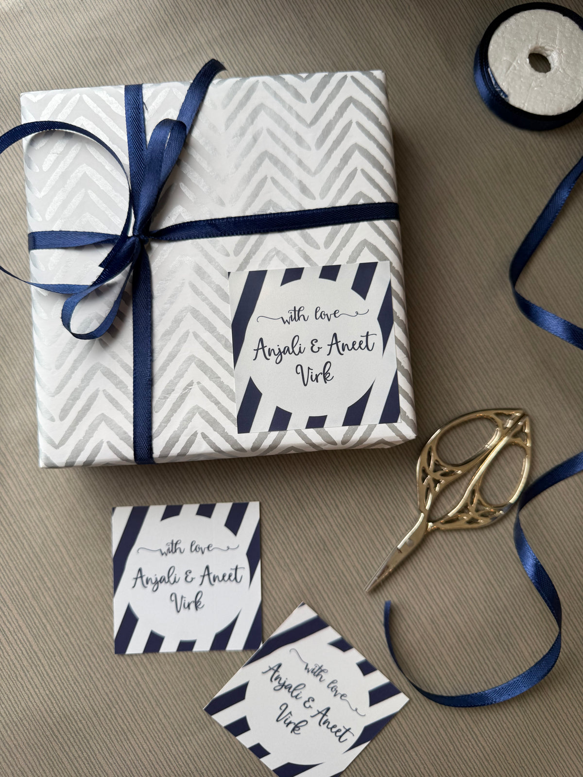 Gift Label - Bold Stripe
