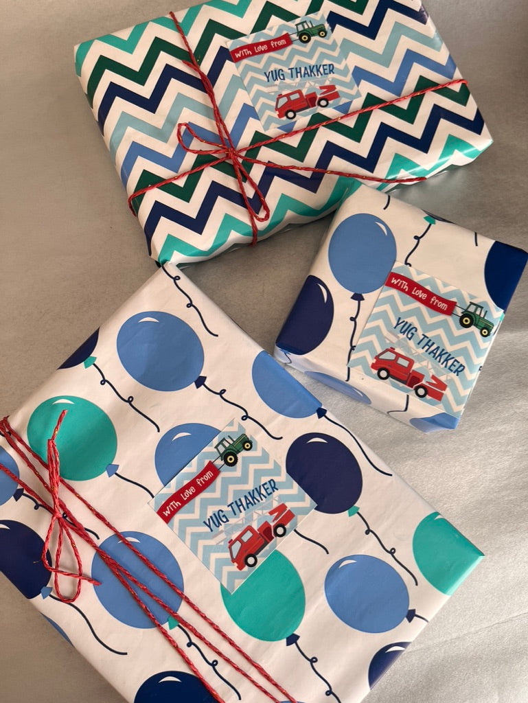 Gift Label - Fire Engine