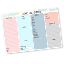 Party Planner from Label Shabel with 4 sections.
