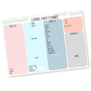 Party Planner from Label Shabel with 4 sections.