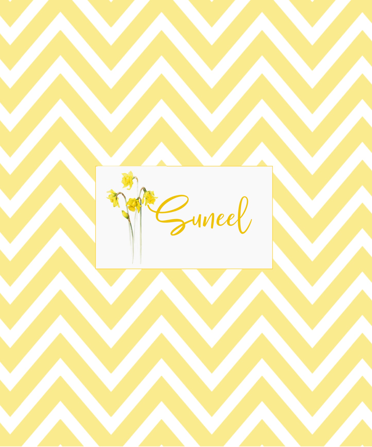 Personalised Folders - Chevron Flowers