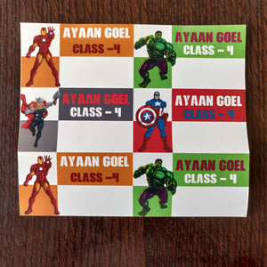 Book Labels - Avengers