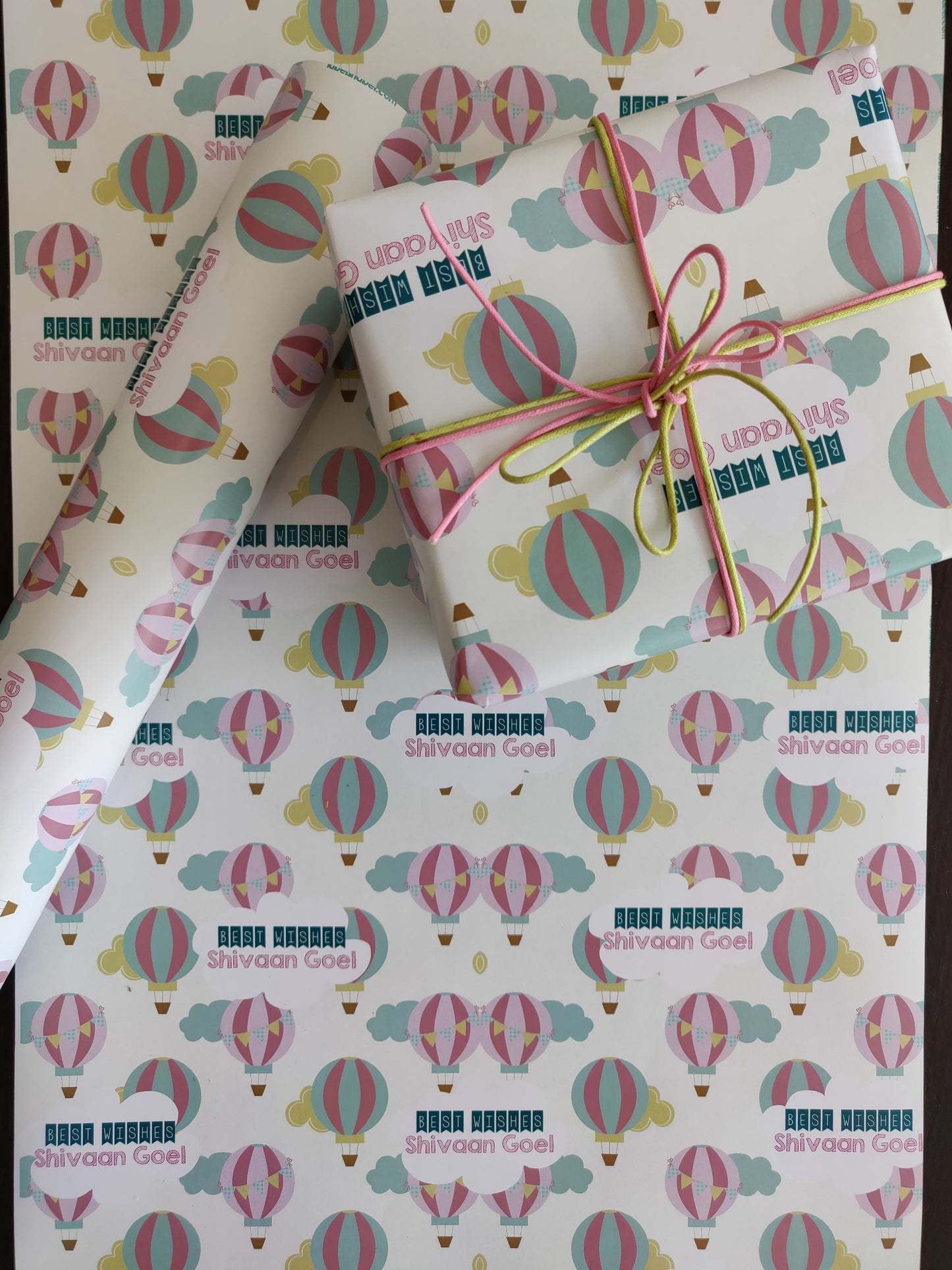 Personalised Wrapping Paper - Up In the Air