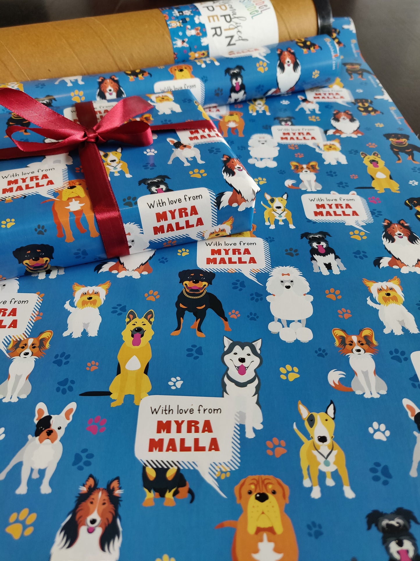 Personalised Wrapping Paper - Its A Dog's Life