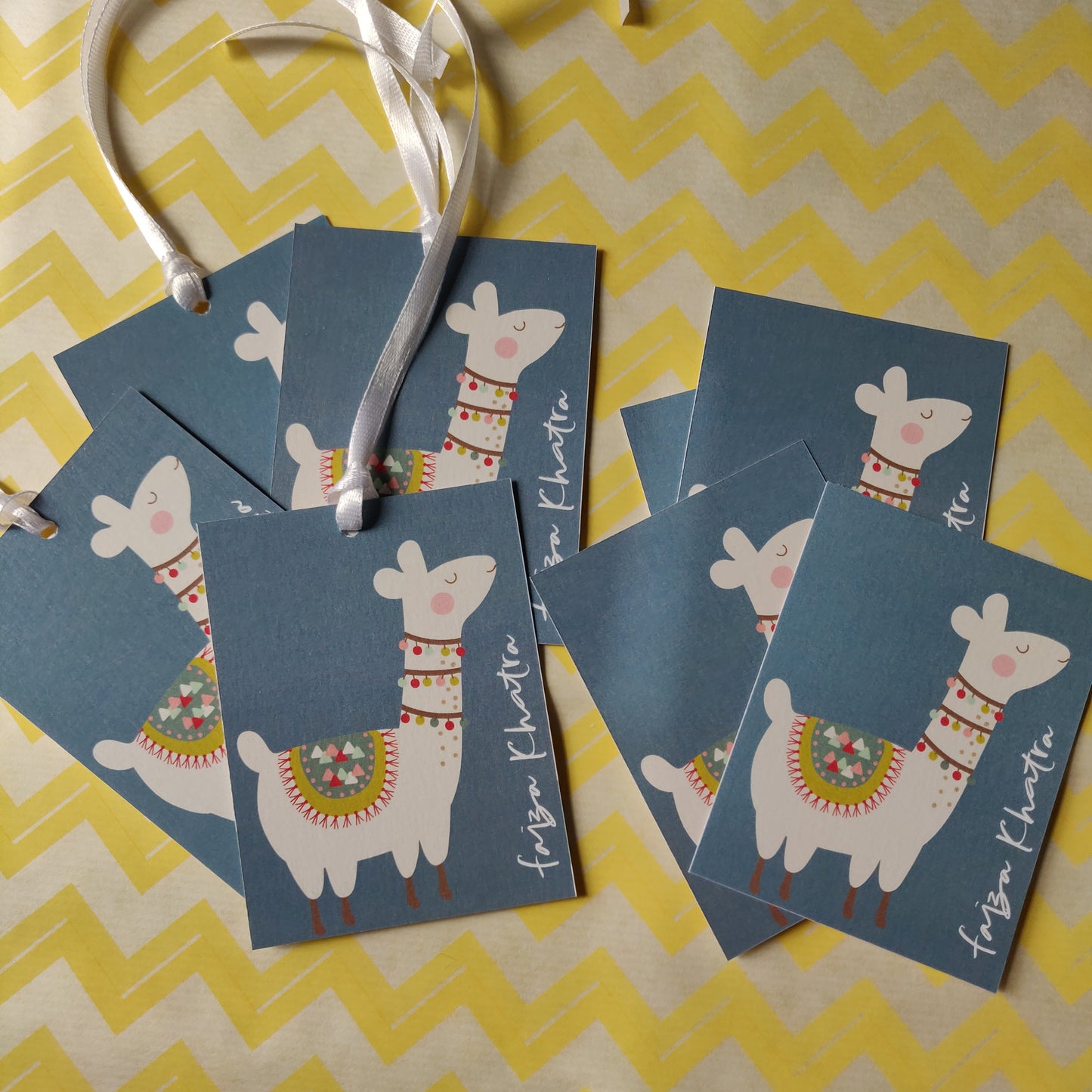 Ribbon Tags - Lucky Llama