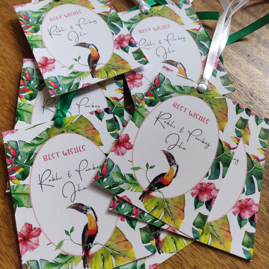 Ribbon Tags - Tropical