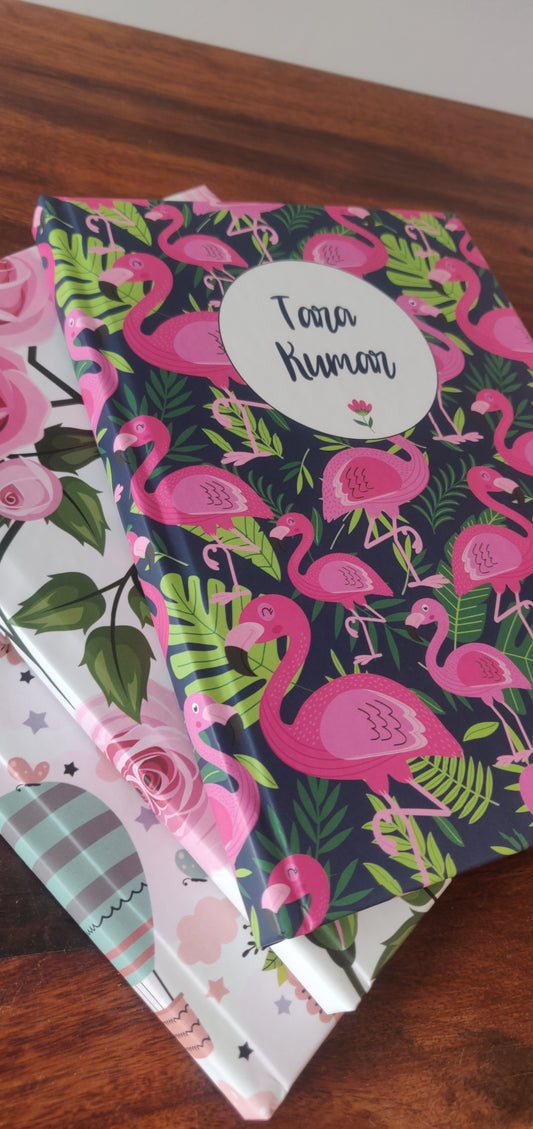 Personalised Note Book - Flamingo