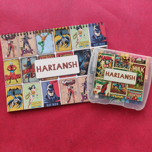 Personalised Drawing Set - Avengers
