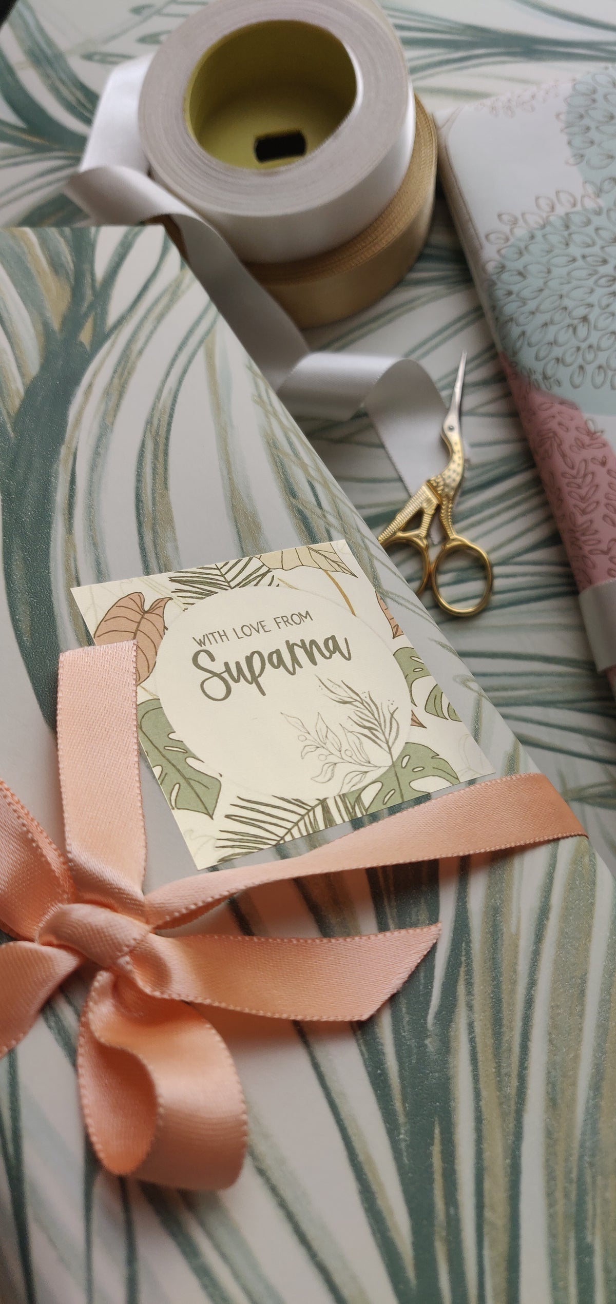 Gift Label - Mint Ferns