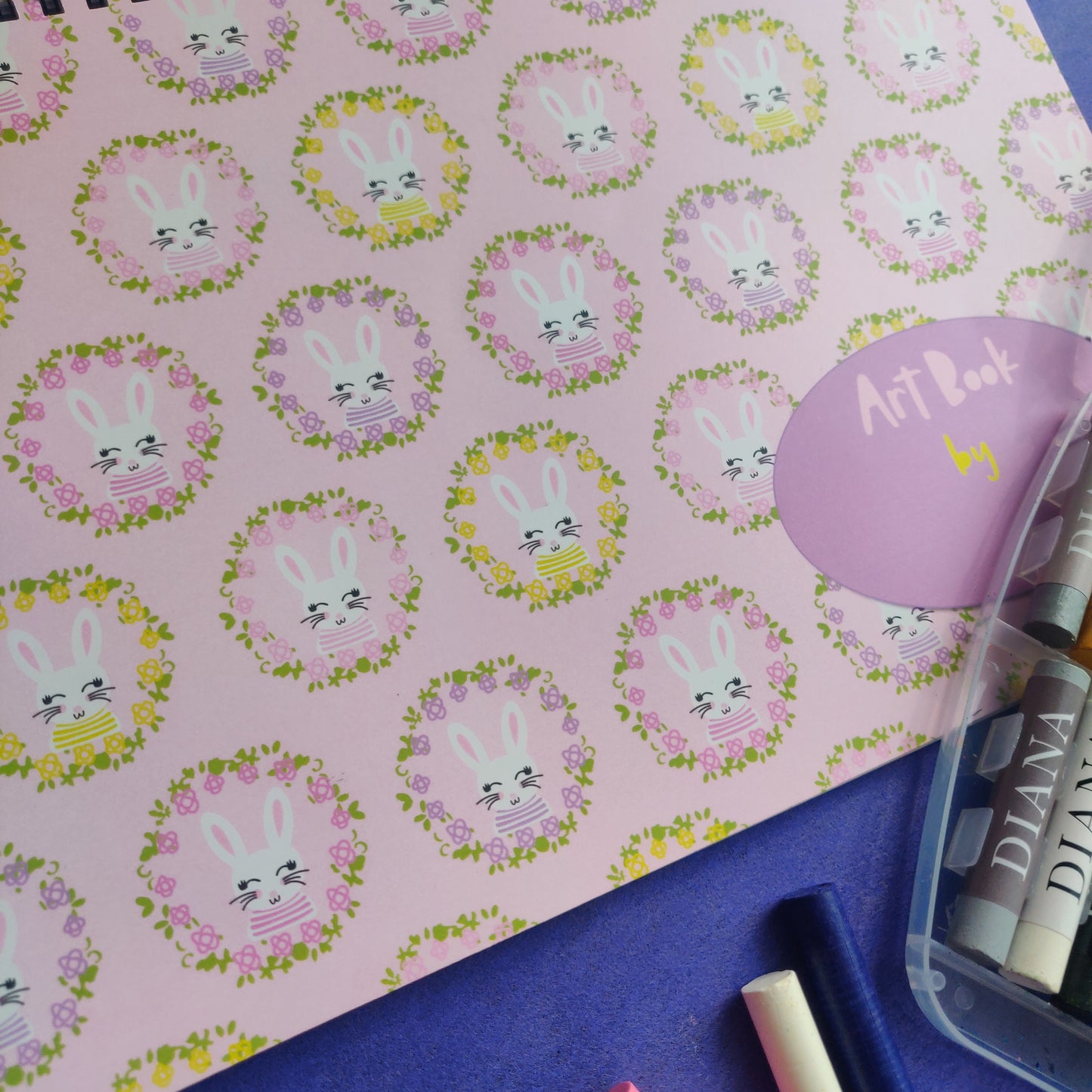 Personalised Drawing Set - Sweet Bunny