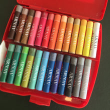 box of 25 crayons personalised with a child's name