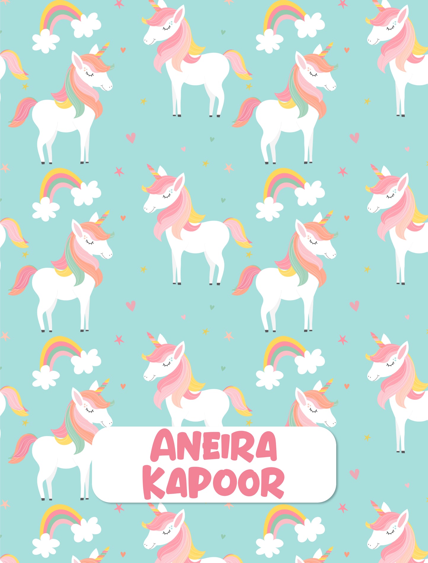 Clip Board - A Unicorn Rainbow