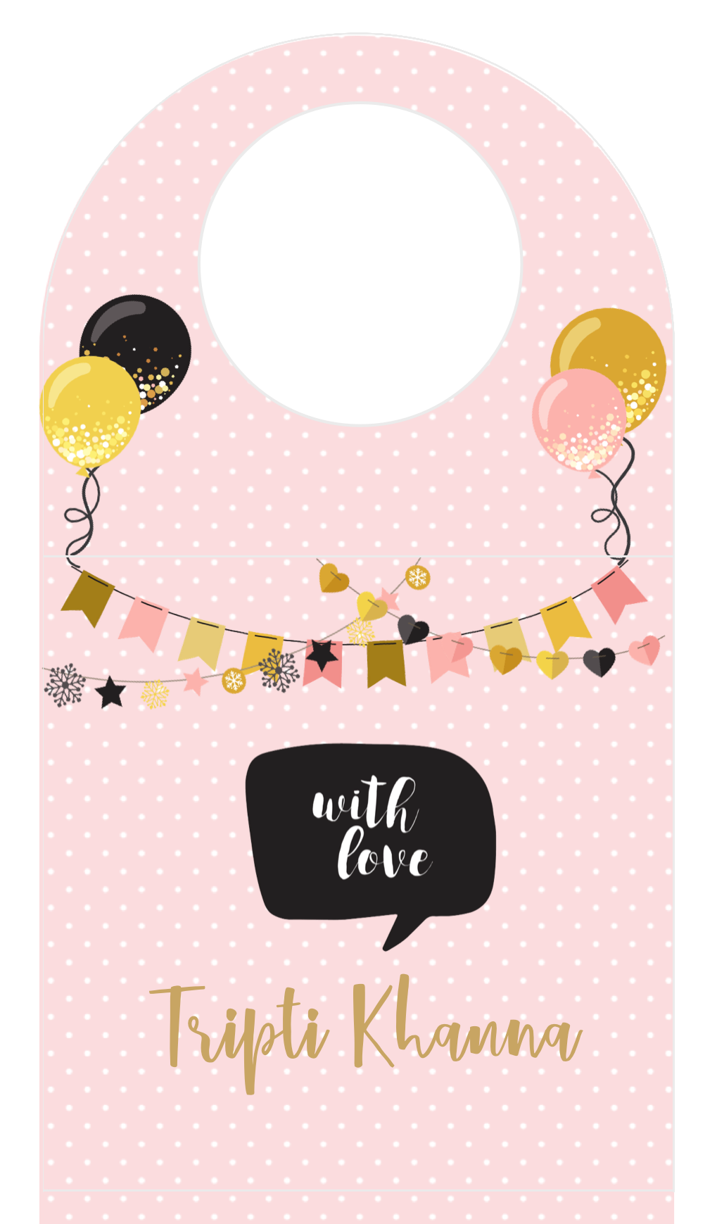 Bottle Tags - A Delicate Rose