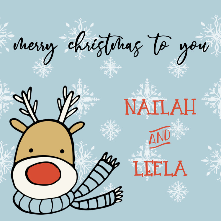 Gift Label - Rudolph