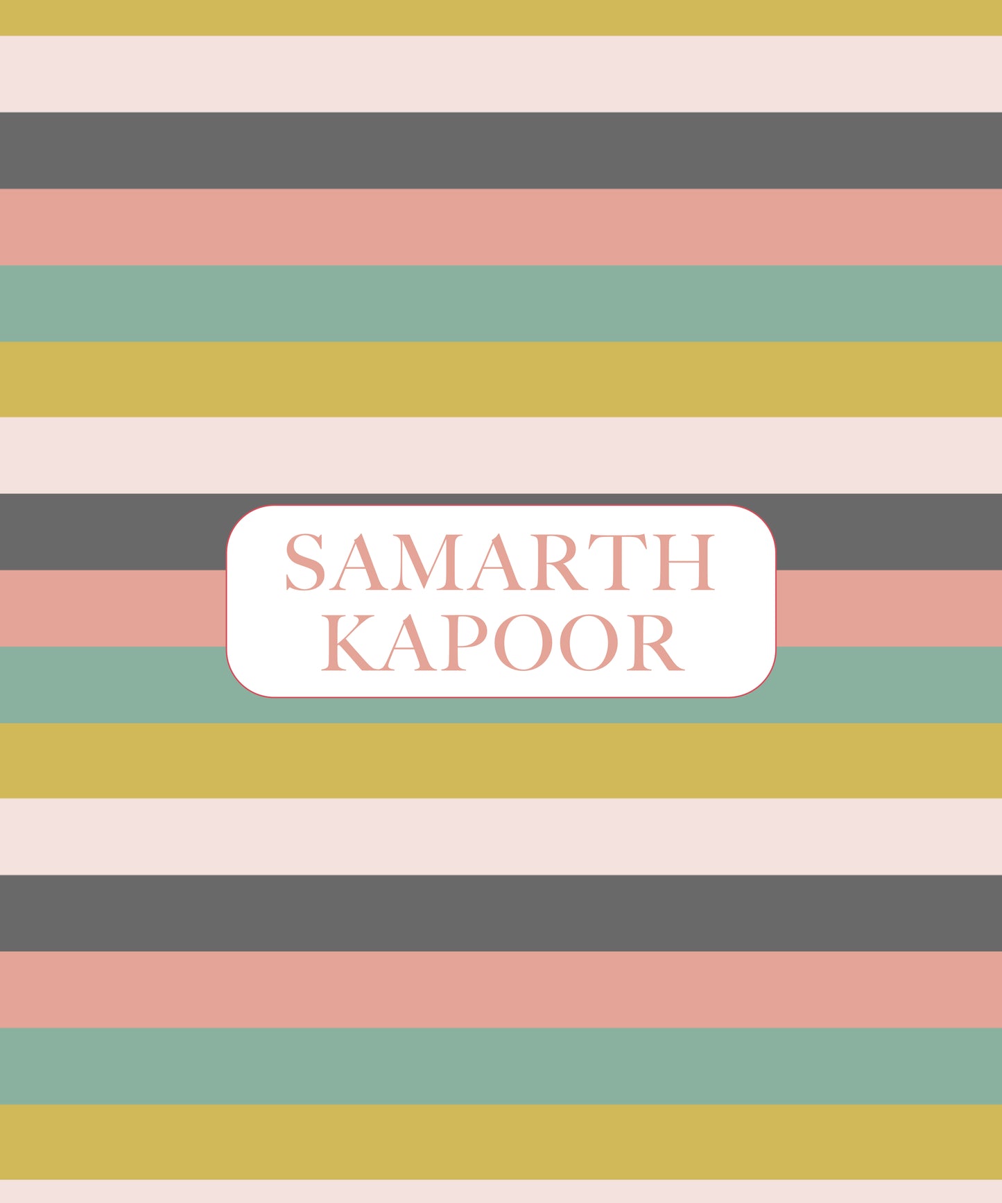 Personalised Folders - Stripes