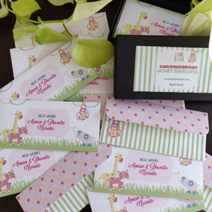 Gift Envelopes - Party Animals Pink