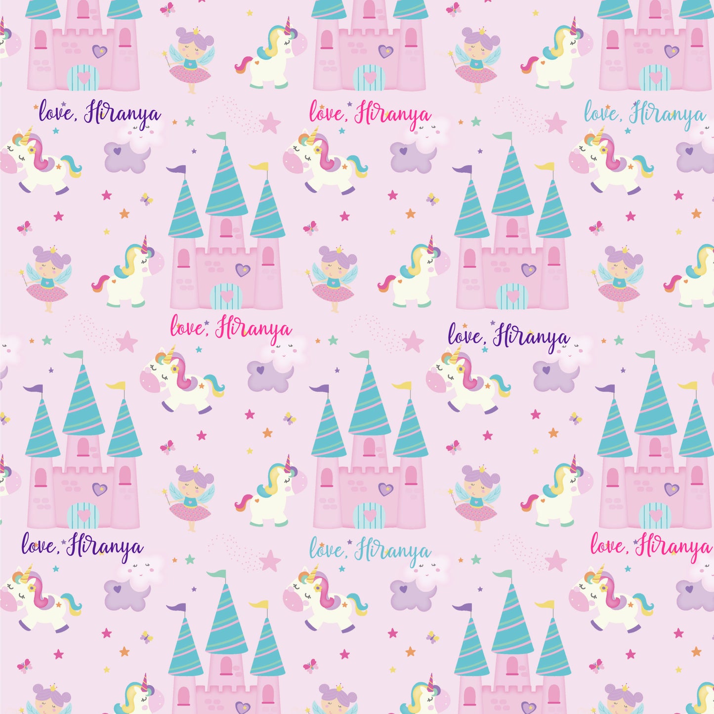 Personalised Wrapping Paper - Fairies & Unicorns