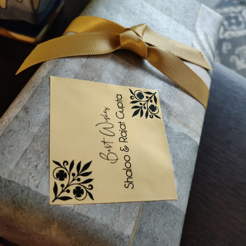 Best Wishes design gift label