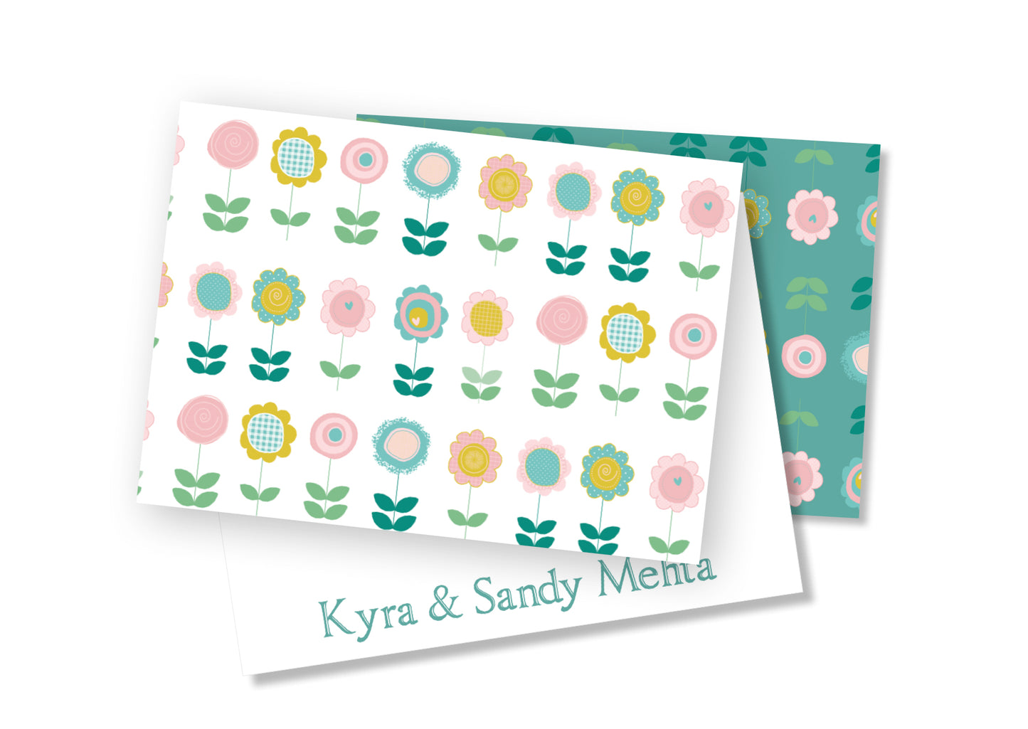 Personalised Folded Card - Bloomin