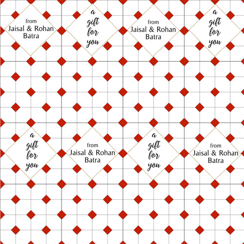 Personalised Wrapping Paper - Chequered