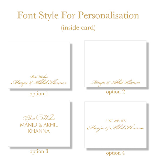 Words & Wishes - Personalised Fold Card