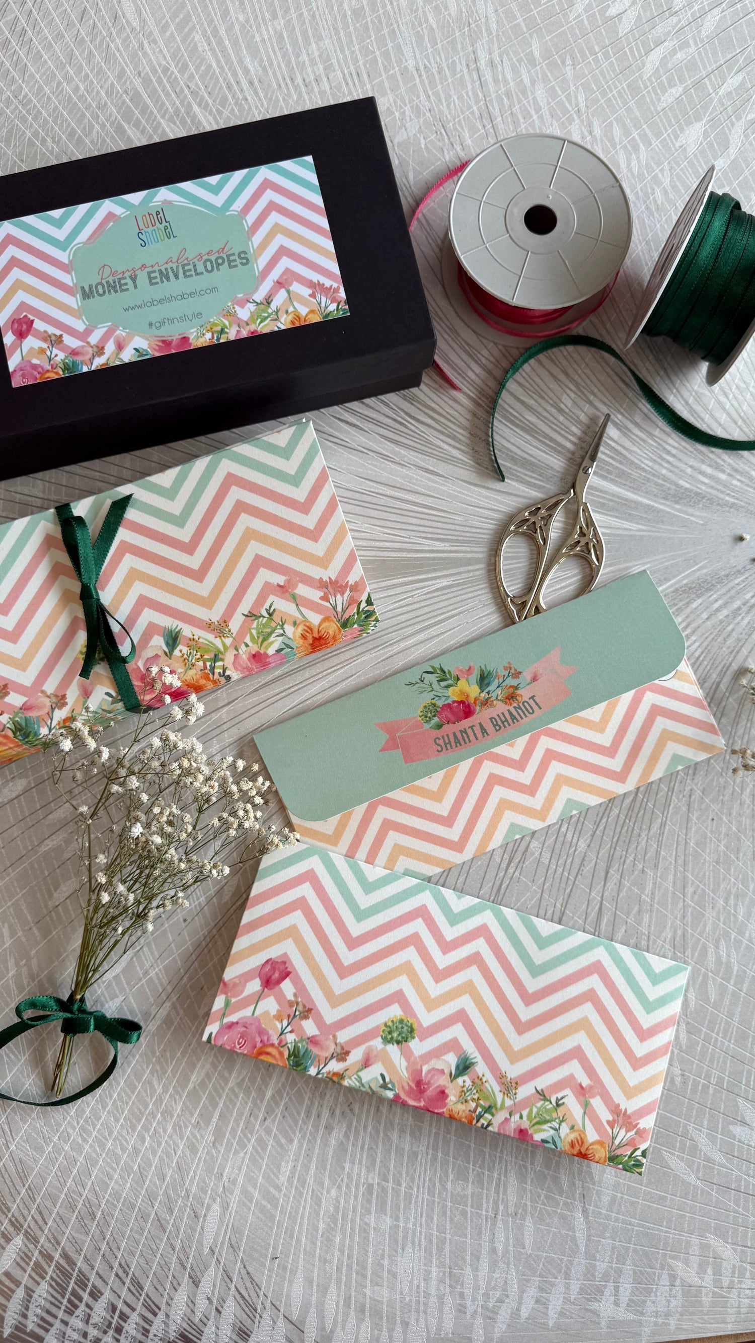 personalished Shagun Envelopes labelshabel