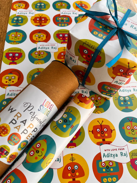 Personalised Wrapping Paper - I, Robot