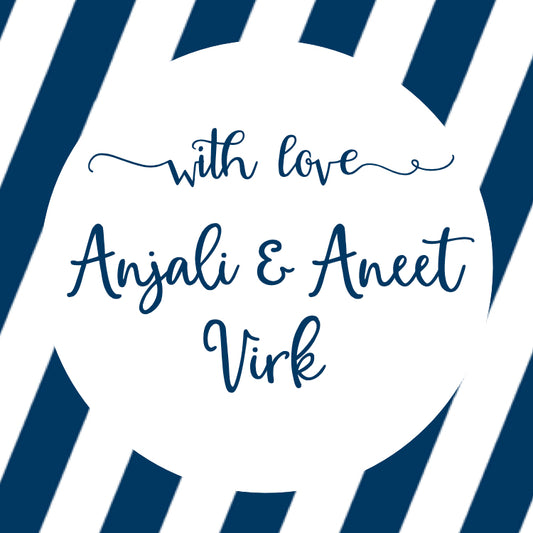 Gift Label - Bold Stripe