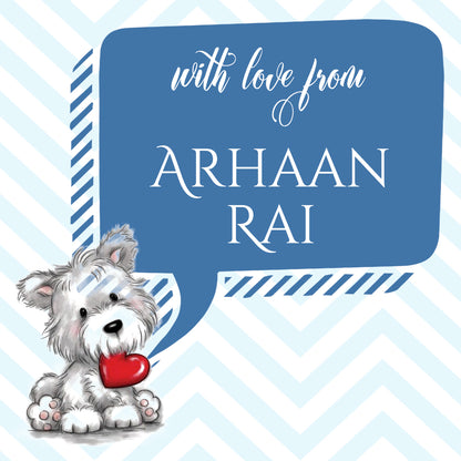 Gift Label - Puppy love