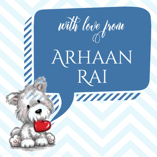 Gift Label - Puppy love