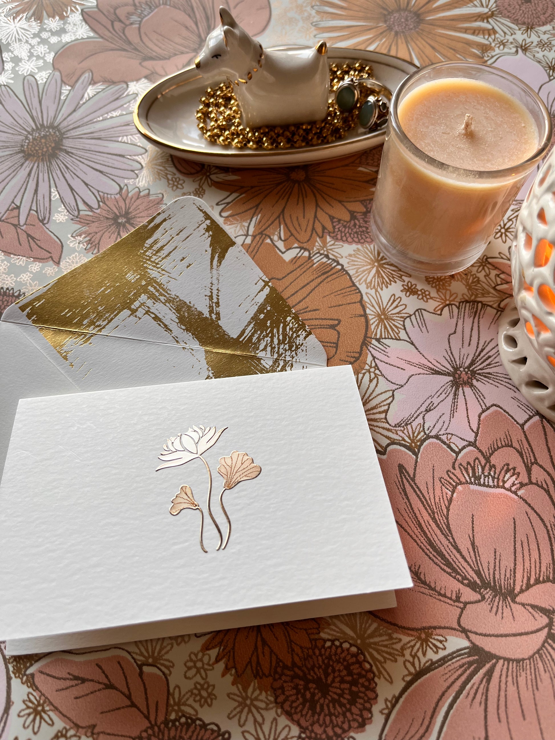 Lotus Bloom - Personalised Fold Card