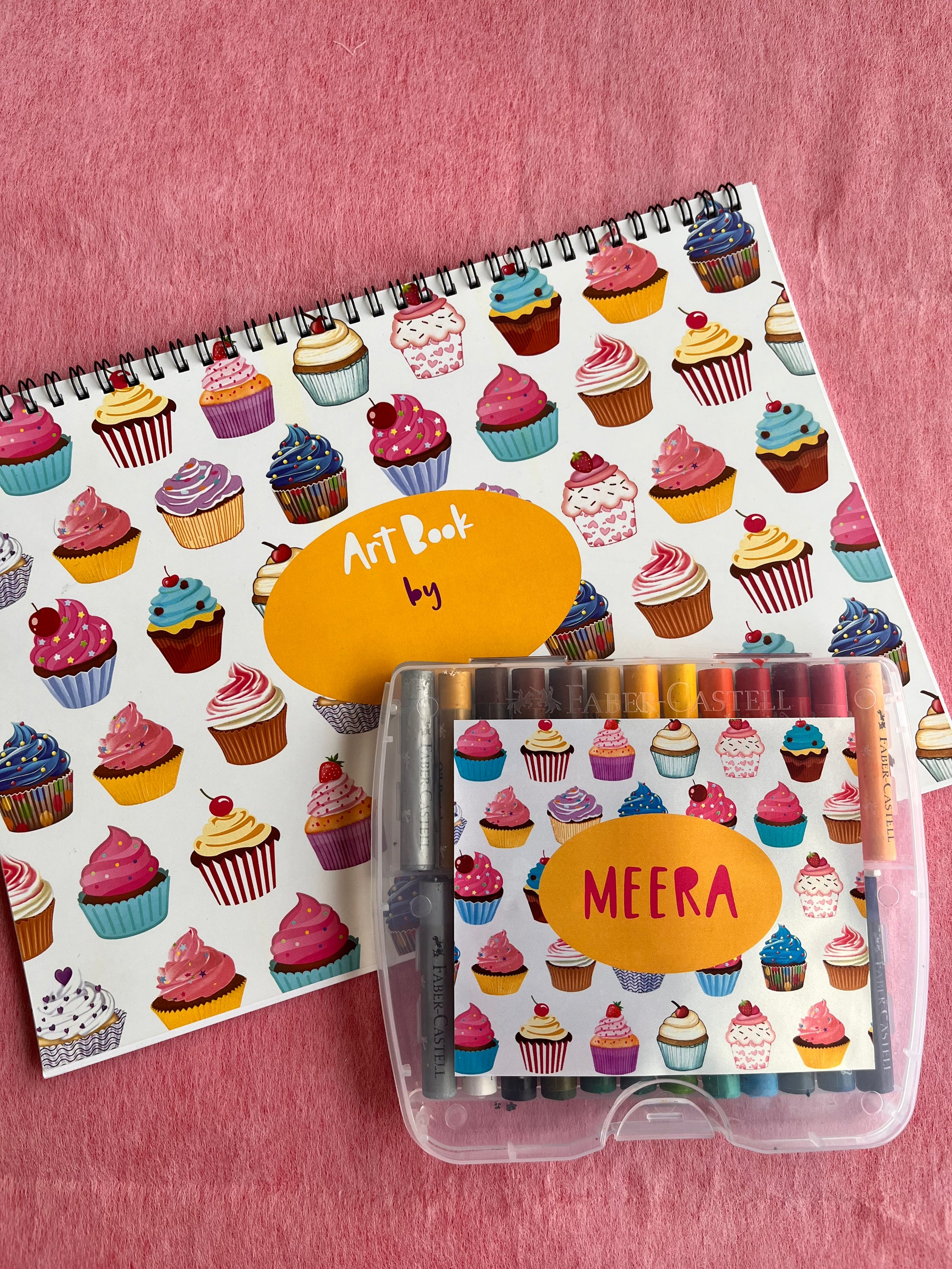 Personalised Drawing Set - Cupcake
