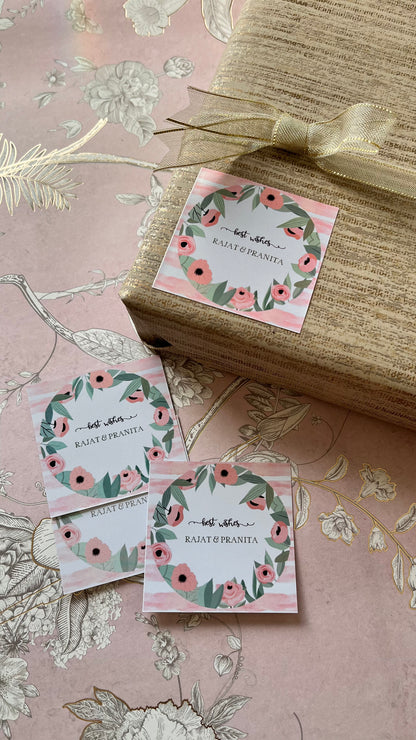 Gift Label - Peach Frames