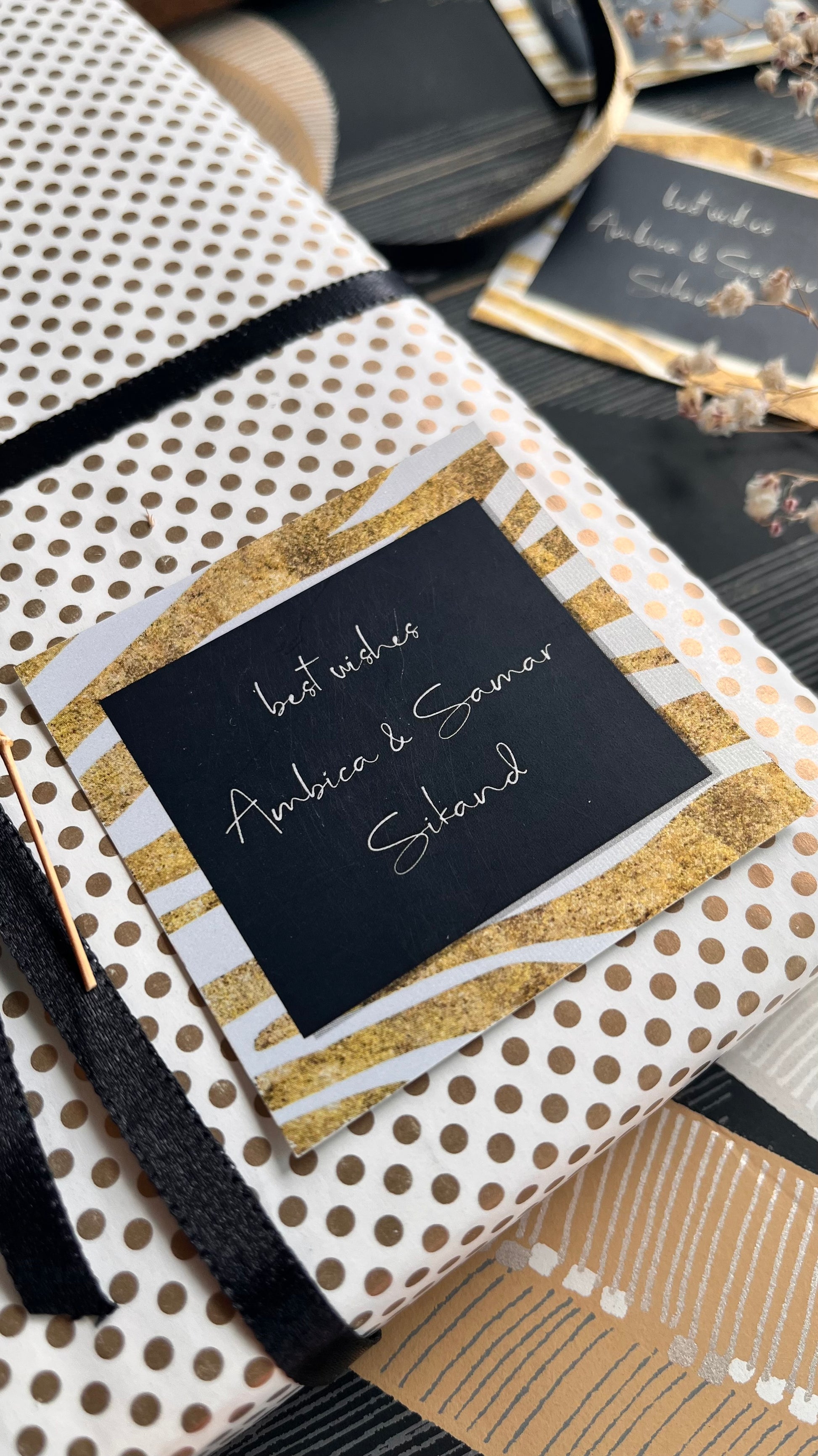 Gift Label - Bold Gold