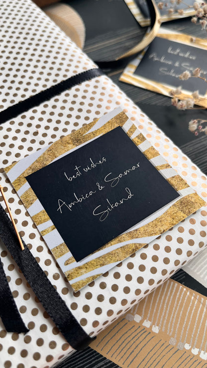 Gift Label - Bold Gold