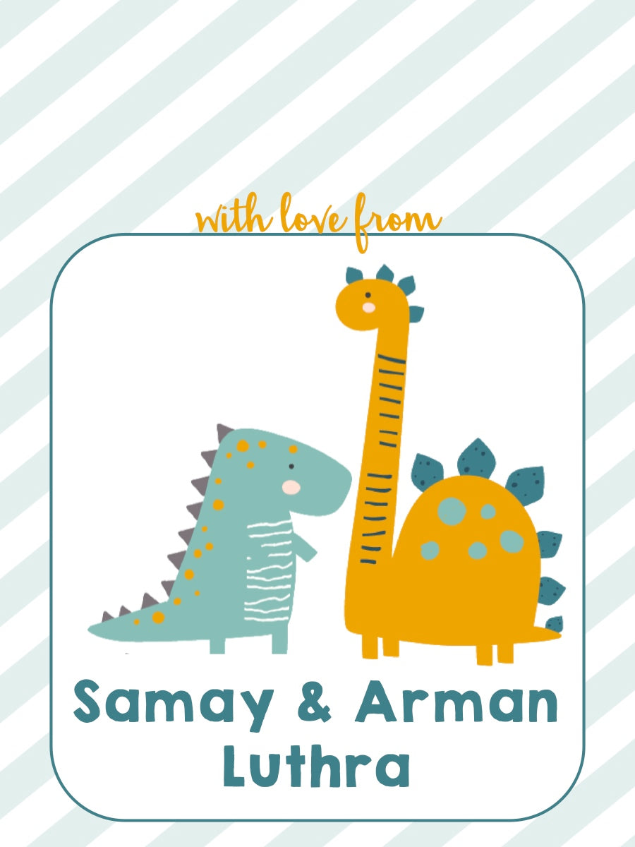 Ribbon Tags - Dino Roar