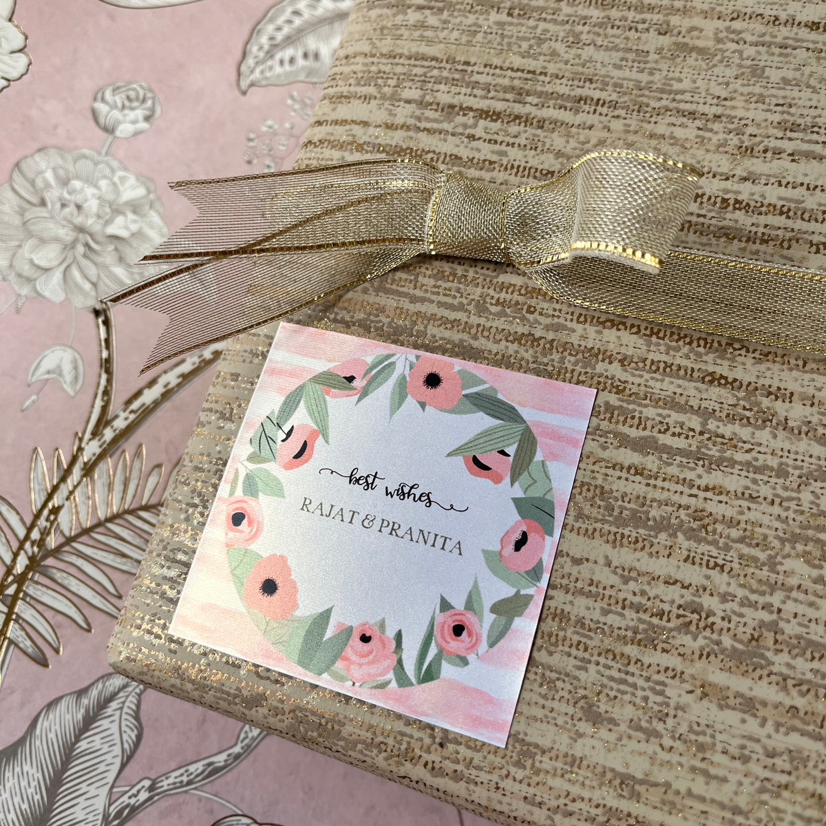 Gift Label - Peach Frames