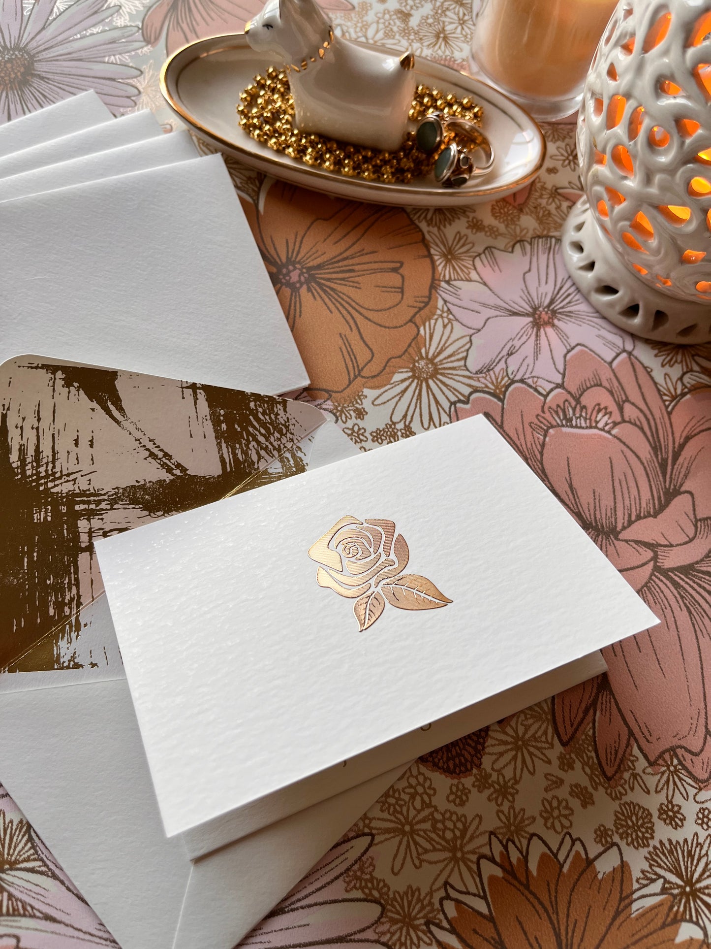 Rose - Personalised Folded Card