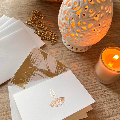 Light Lamp- Personalised Folded Card
