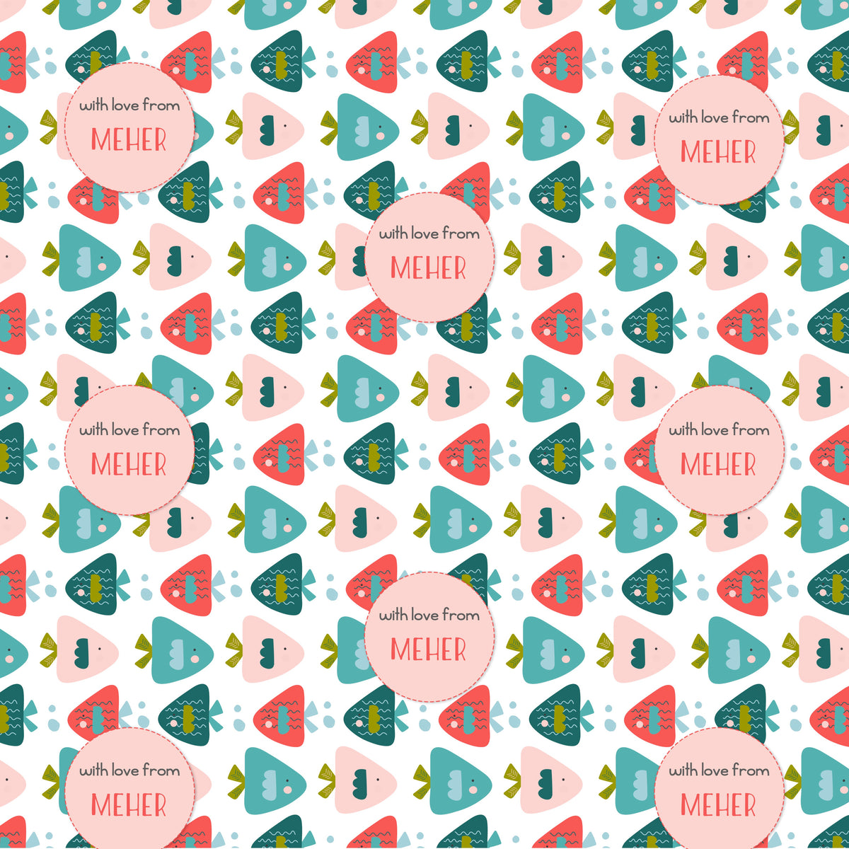 Personalised Wrapping Papers - Fishy Business / Label Shabel – Labelshabel