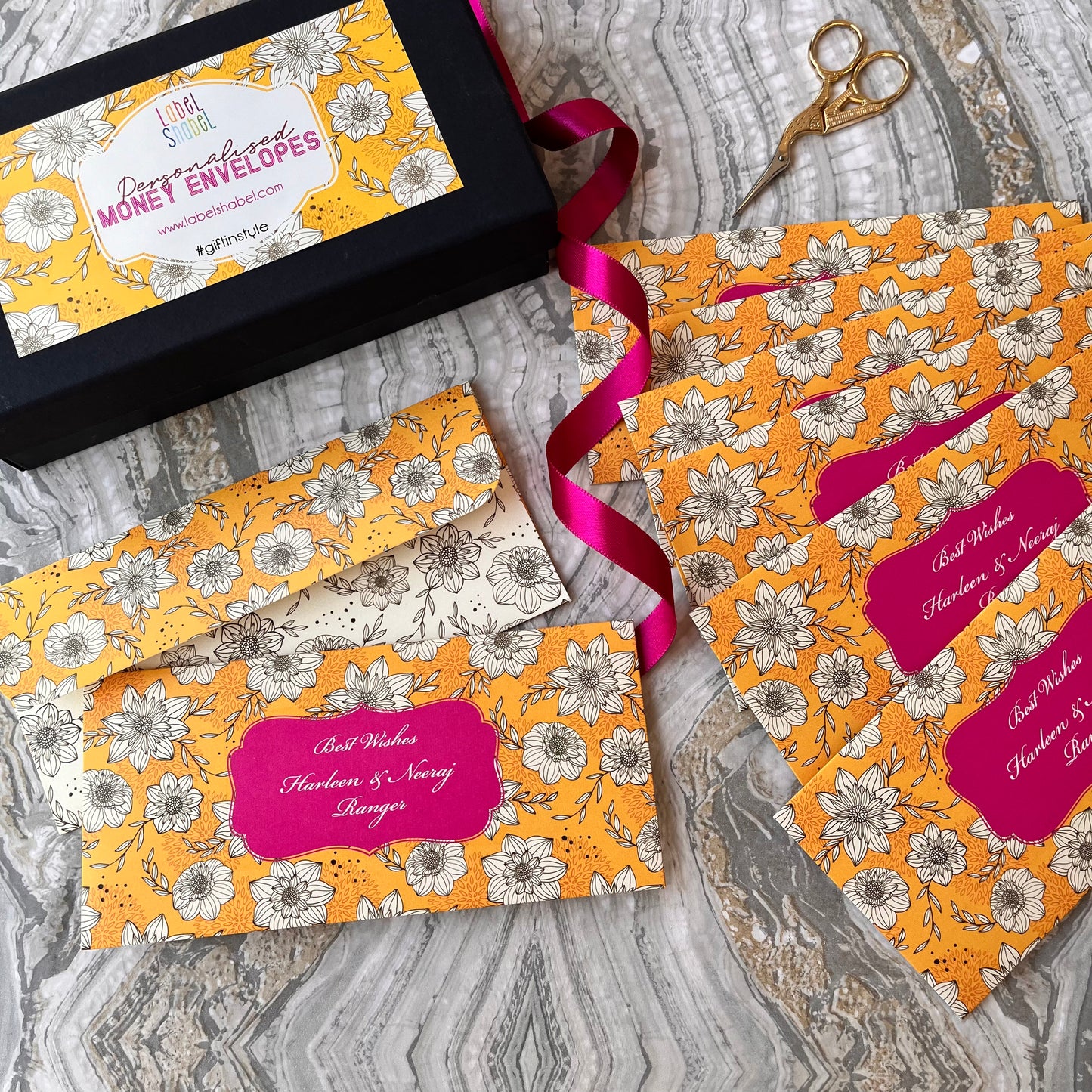 Gift Envelopes - Mustard Fields