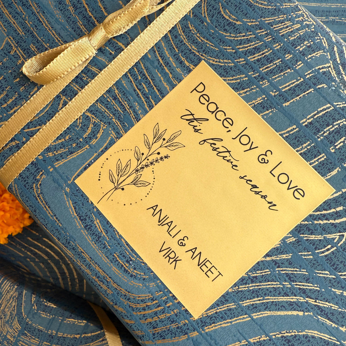 Personalised Diwali Gift labels - Heartfelt Greeting /Label Shabel ...