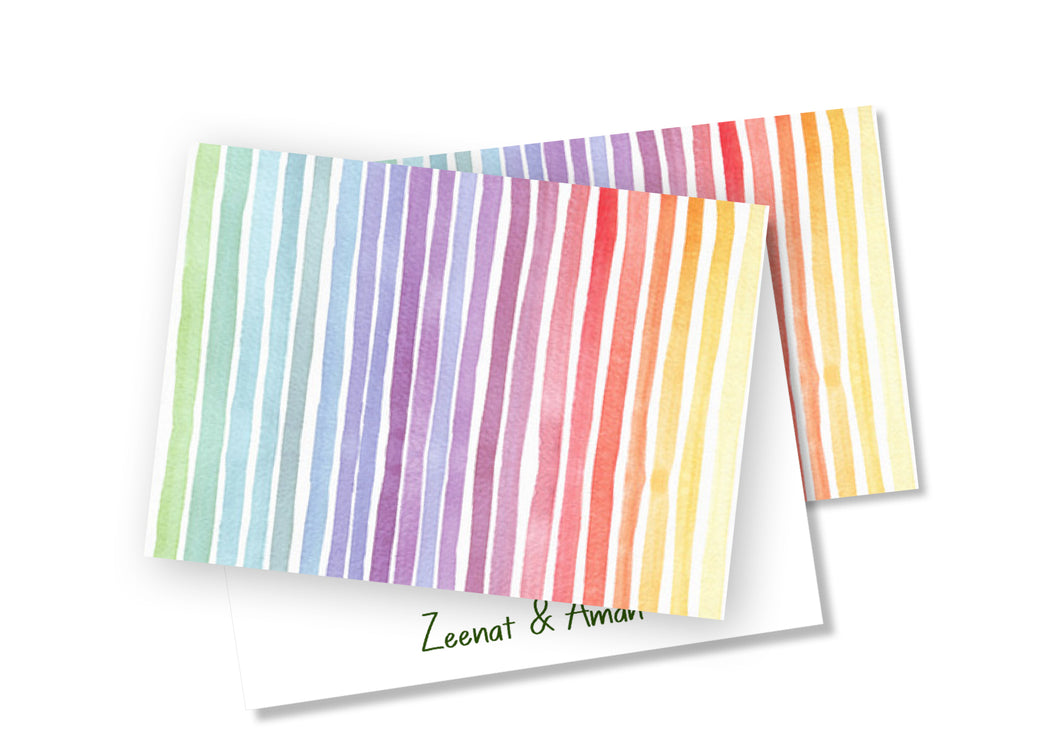 Personalised Folded Card - Hello