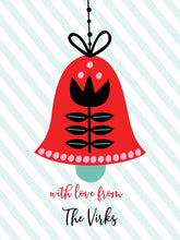 Xmas Ribbon Tags - Holiday Bells