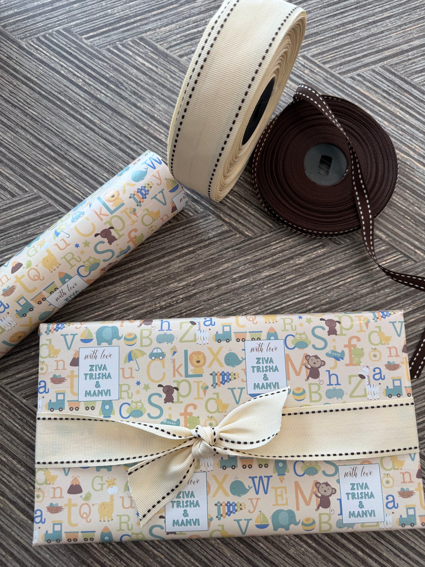 Personalised Wrapping Paper - ABC