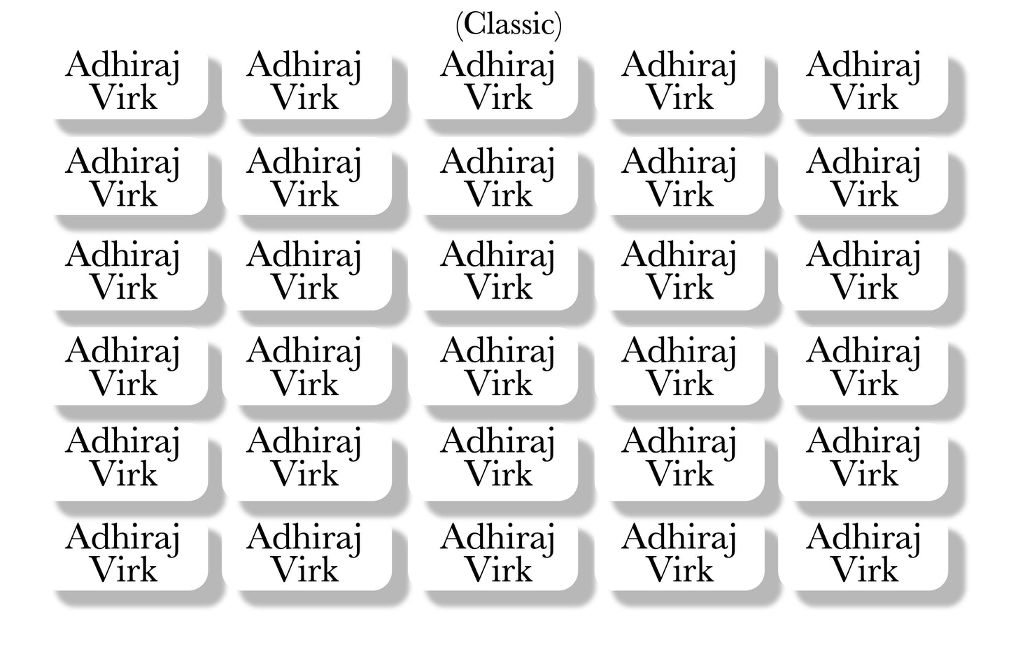Iron On Labels