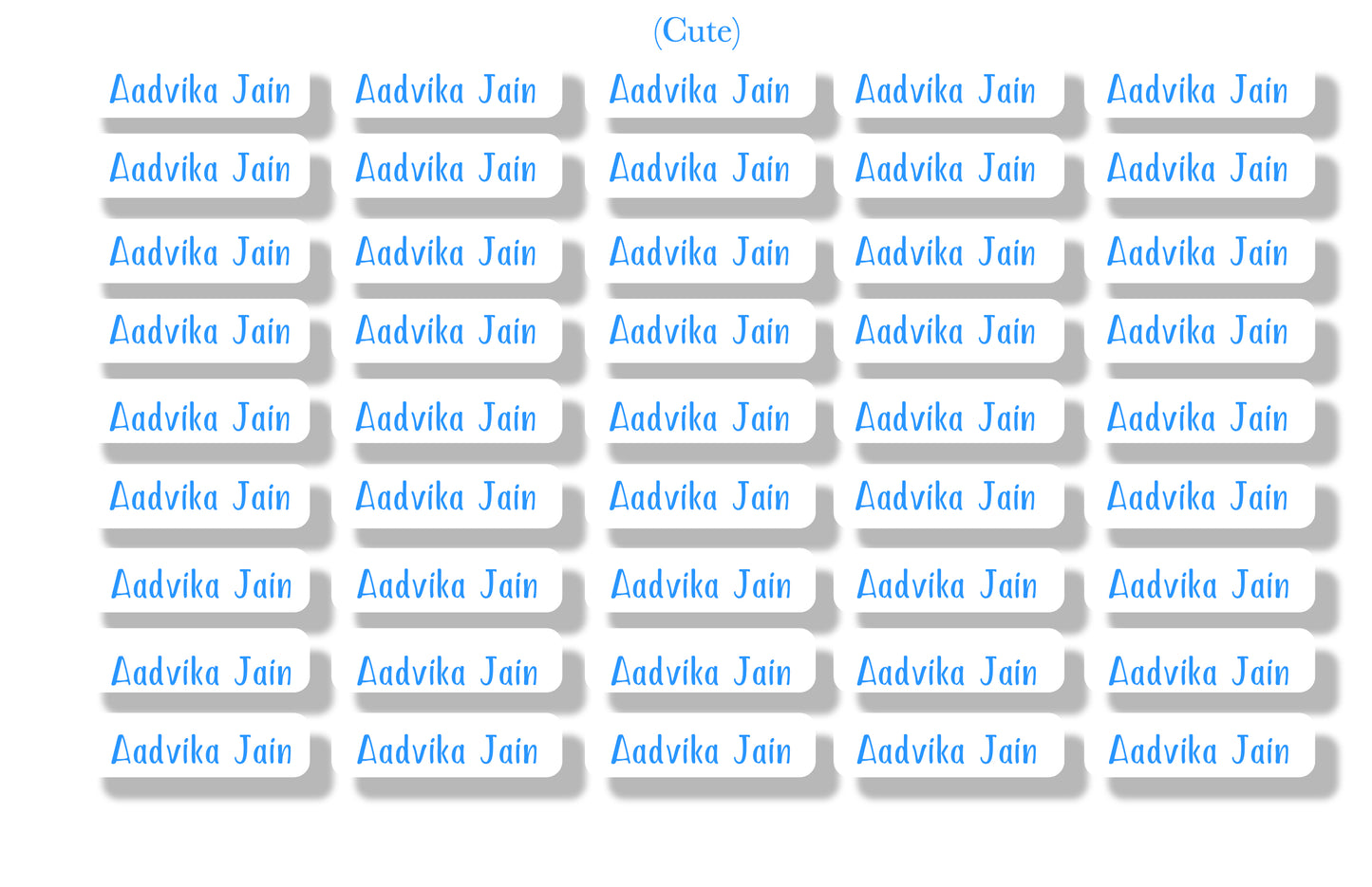 Iron On Labels